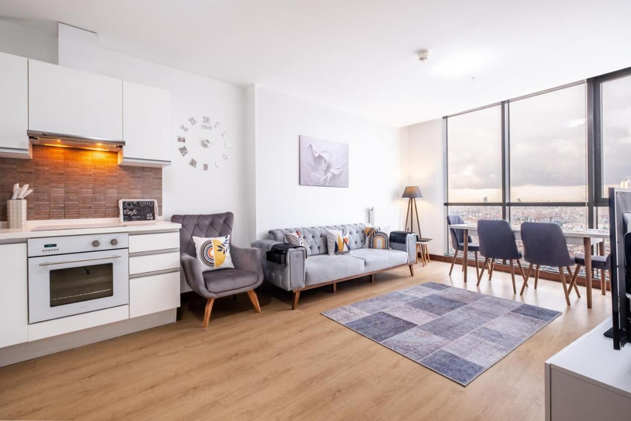 Charming Flat With City View In Atasehir Istambul Extérieur photo